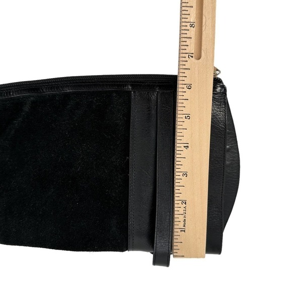 Tory Burch Womens Suede Leather Tall Riding Boot Round Toe Zipper Black Size 6 - Picture 10 of 16